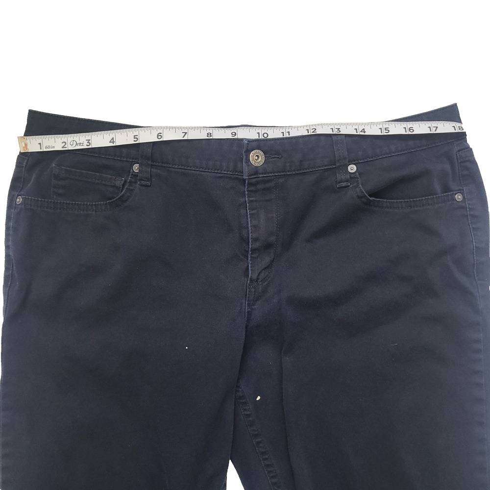 Women's Arizona Jean Co Size 17 Black Denim Jeans Cotton Soft - Picture 11 of 11